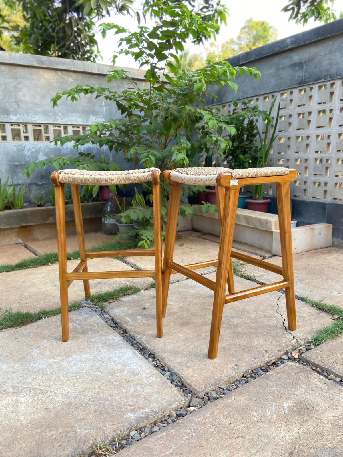 Grade A Indonesia Teak wood Bar Stool